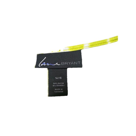 Lane Bryant Tie Dye Wrap Dress Women 14/16(1X) Bright Neon Sundress - Picture 6 of 6